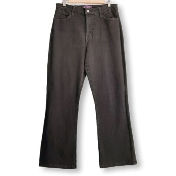 NYDJ Lift & Tuck High-Rise Bootcut Black Jeans Sz 14 - Picture 1 of 13